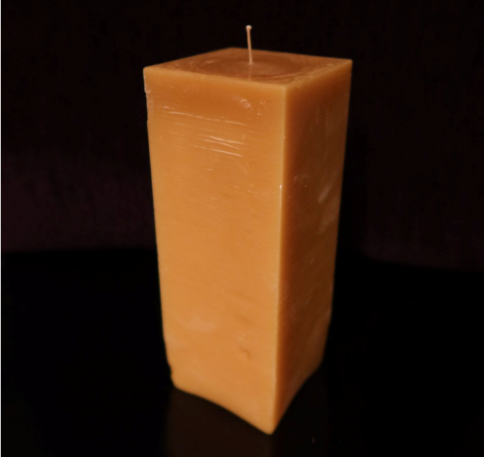 Tall Square Beeswax Candle